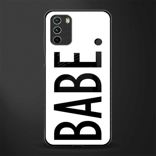 babe glass case for poco m3 image