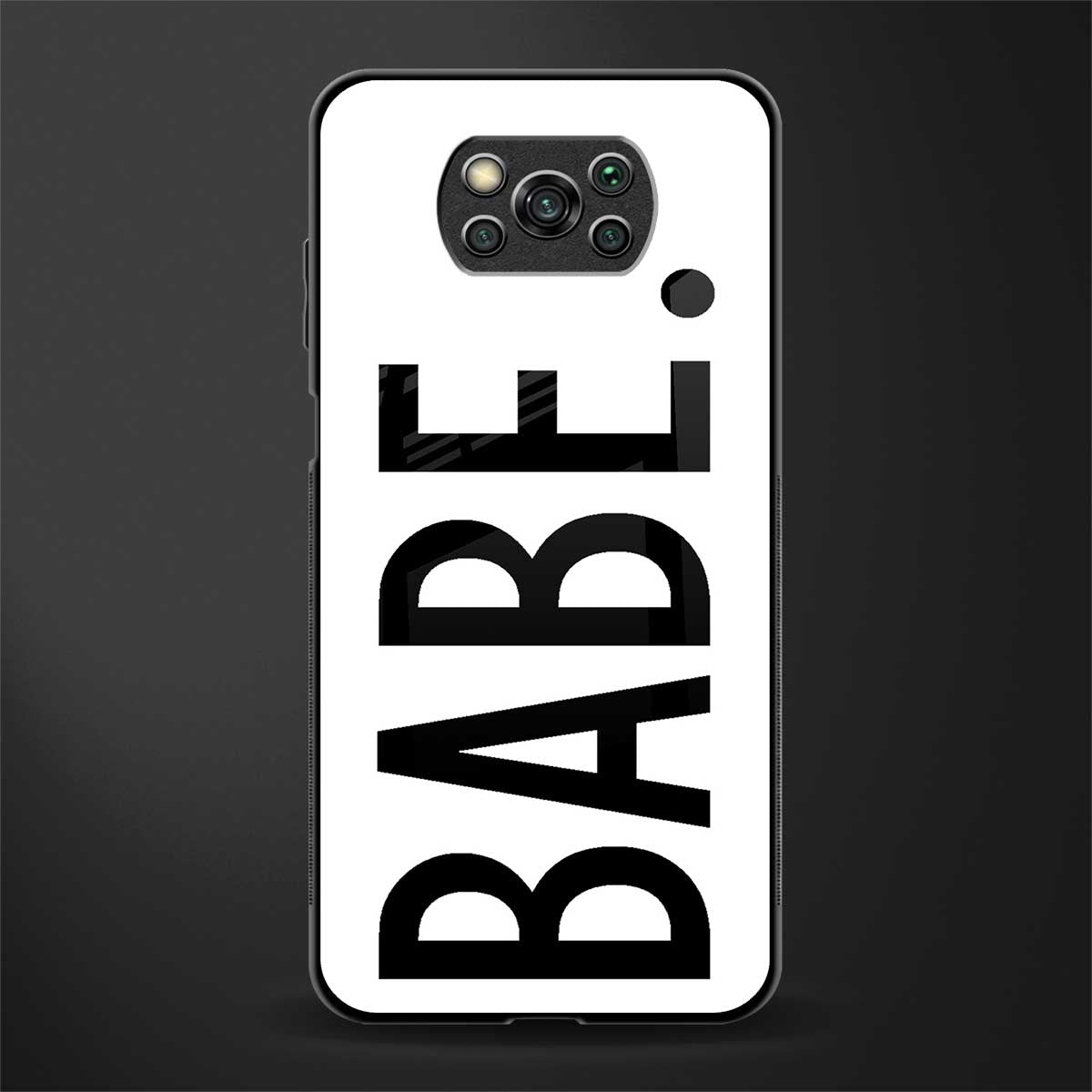 babe glass case for poco x3 image