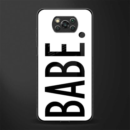 babe glass case for poco x3 image