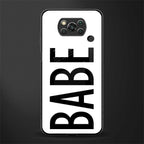 babe glass case for poco x3 pro image