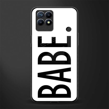 babe glass case for realme 8i image