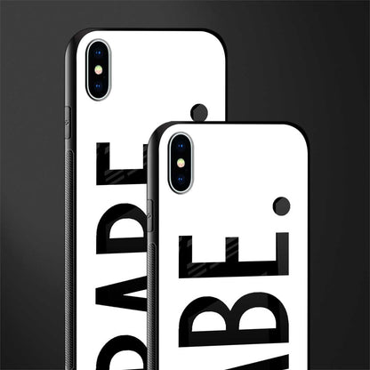 babe glass case for iphone xs max image-2