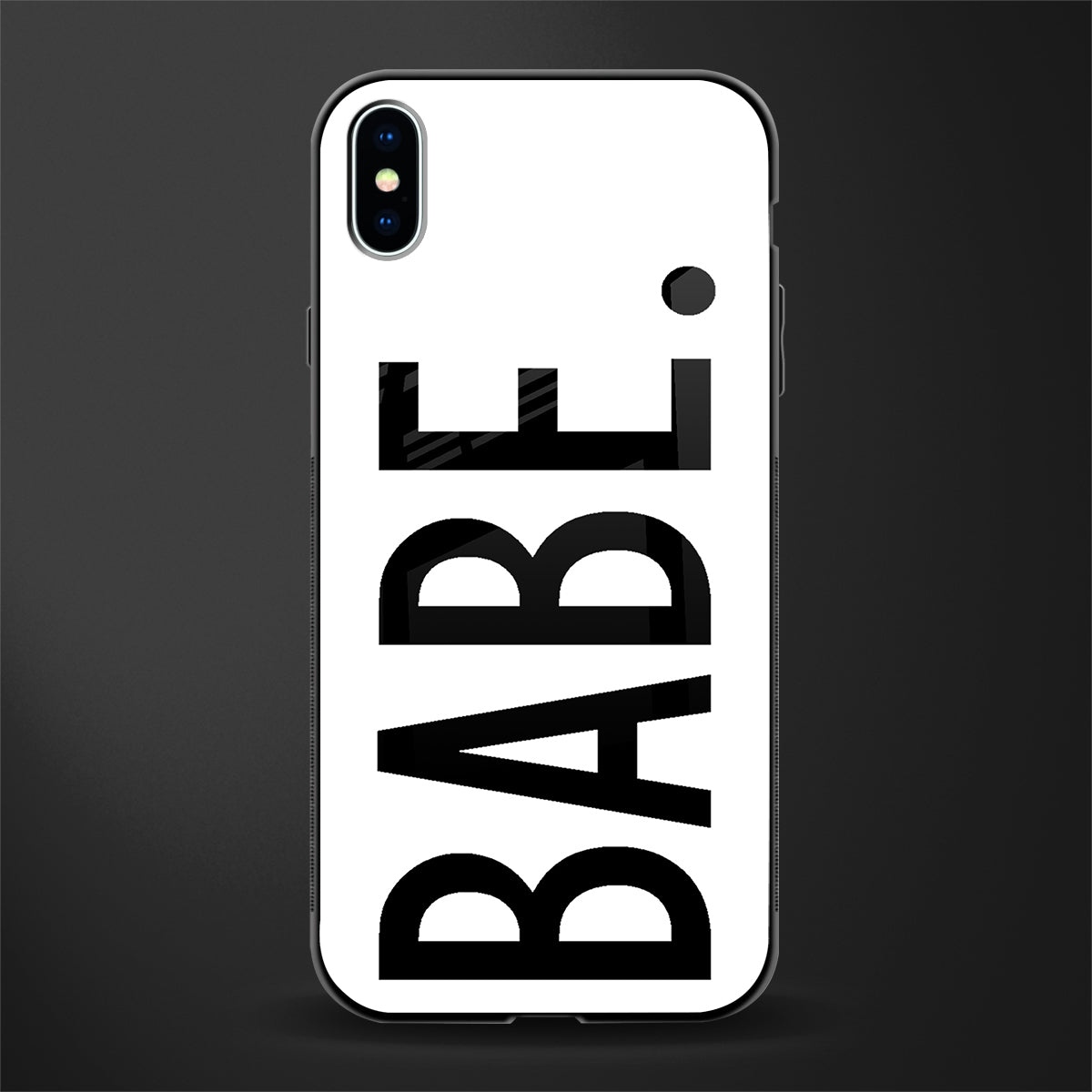 babe glass case for iphone xs max image