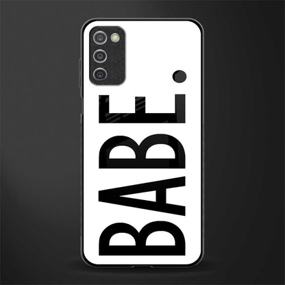 babe glass case for samsung galaxy a03s image