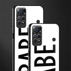 babe back phone cover | glass case for redmi note 11 pro plus 4g/5g
