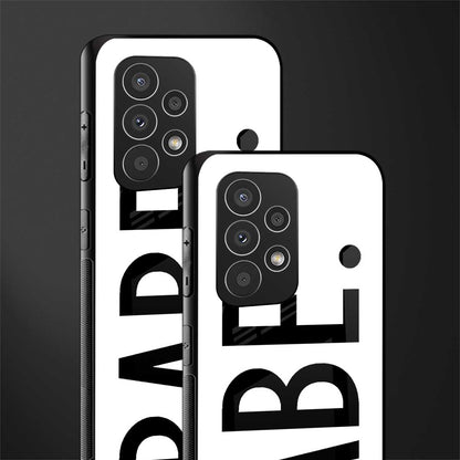 babe back phone cover | glass case for samsung galaxy a53 5g