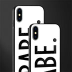 babe glass case for iphone xs image-2
