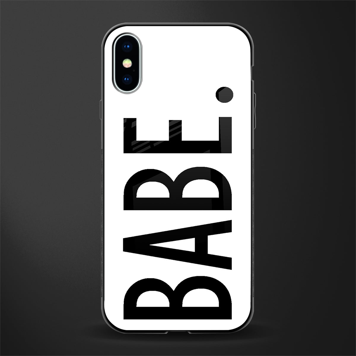 babe glass case for iphone xs image