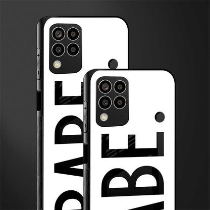 babe back phone cover | glass case for samsung galaxy m33 5g