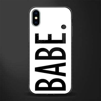 babe glass case for iphone x image