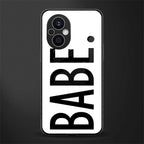 babe back phone cover | glass case for oppo f21 pro 5g