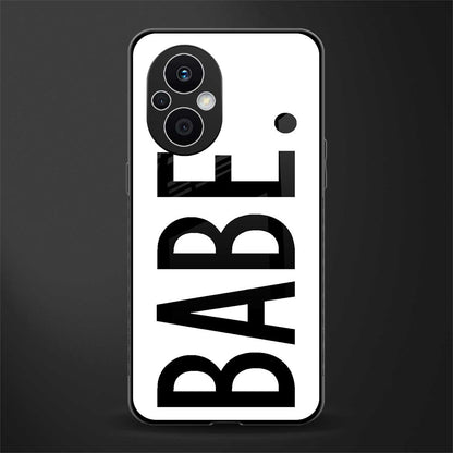 babe back phone cover | glass case for oppo f21 pro 5g