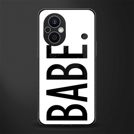 babe back phone cover | glass case for oppo f21 pro 5g
