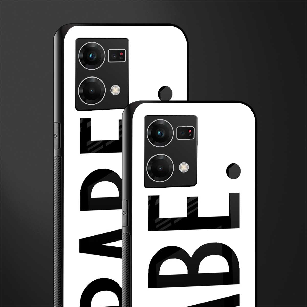 babe back phone cover | glass case for oppo f21 pro 4g