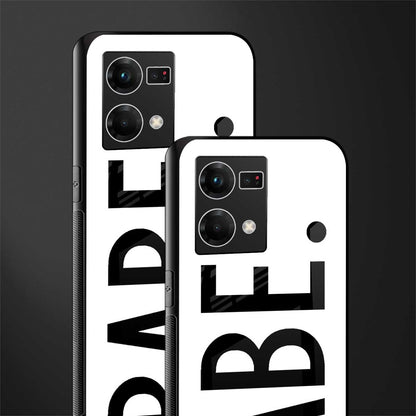 babe back phone cover | glass case for oppo f21 pro 4g