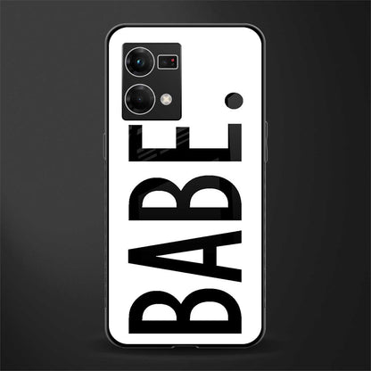babe back phone cover | glass case for oppo f21 pro 4g