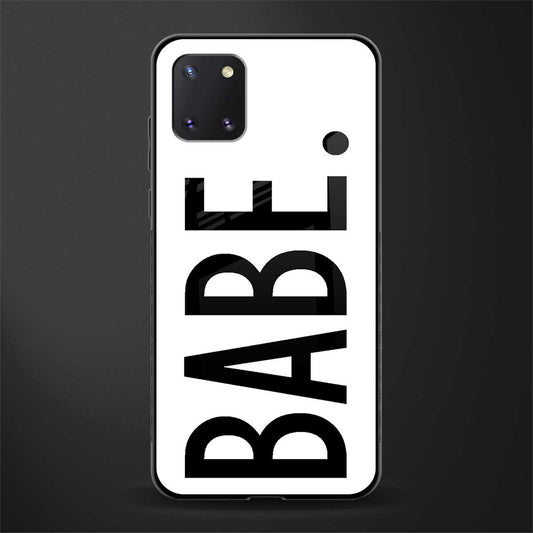babe glass case for samsung a81 image
