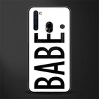 babe glass case for samsung a21 image