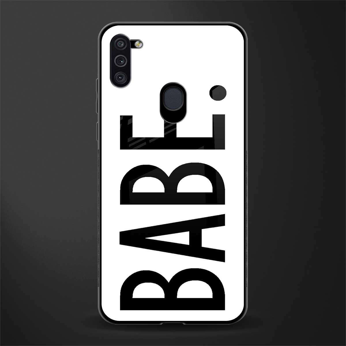 babe glass case for samsung galaxy m11 image