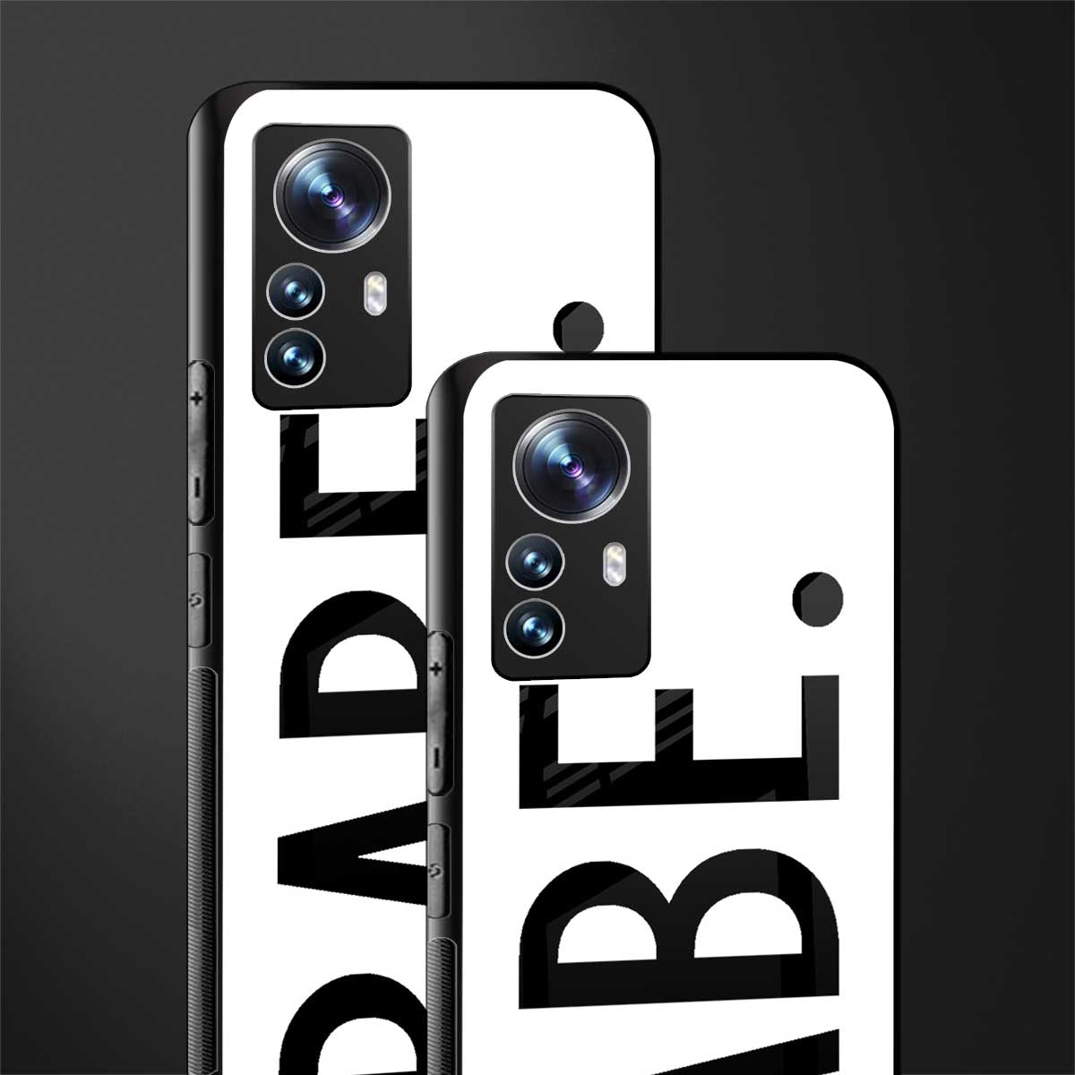 babe back phone cover | glass case for xiaomi 12 pro