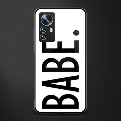 babe back phone cover | glass case for xiaomi 12 pro