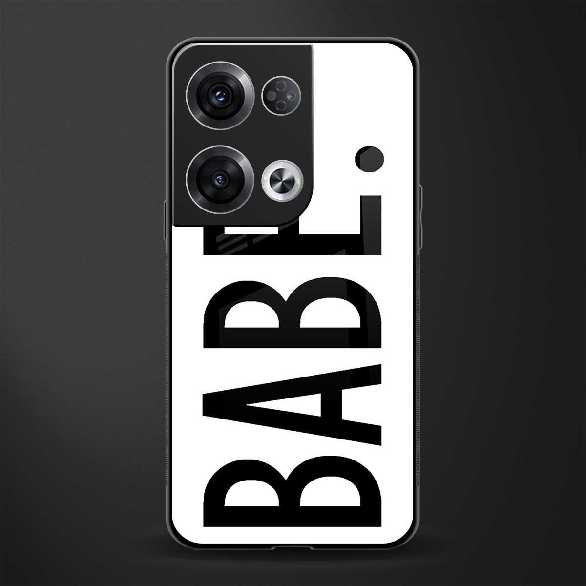 babe back phone cover | glass case for oppo reno 8