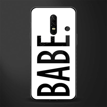 babe glass case for oneplus 6 image