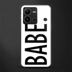 babe back phone cover | glass case for vivo v25-5g