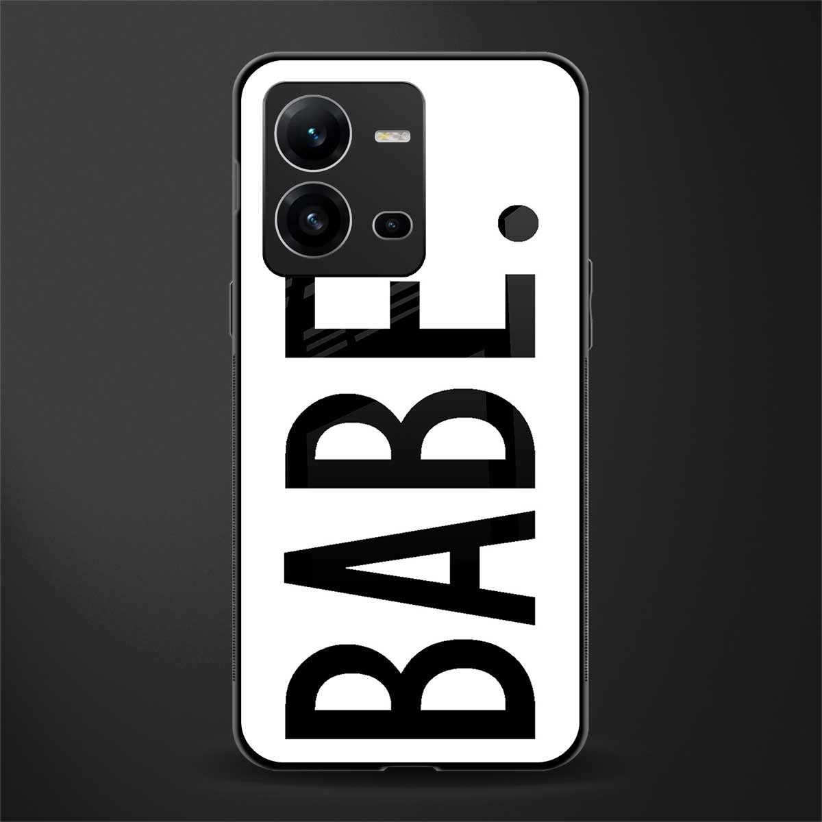 babe back phone cover | glass case for vivo v25-5g