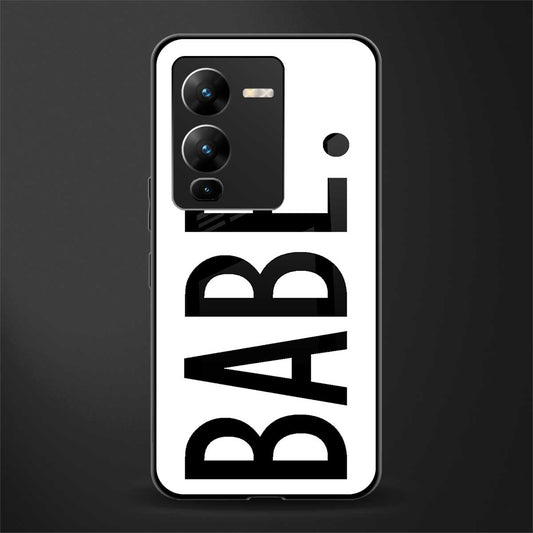 babe back phone cover | glass case for vivo v25 pro 5g