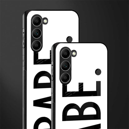 babe glass case for phone case | glass case for samsung galaxy s23 plus