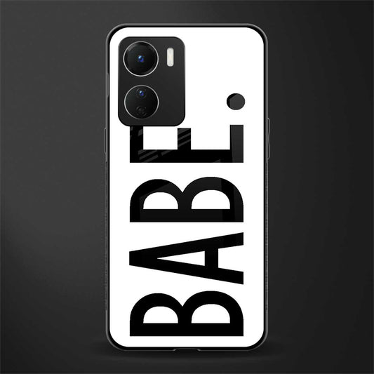 babe back phone cover | glass case for vivo y16