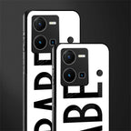 babe back phone cover | glass case for vivo y35 4g