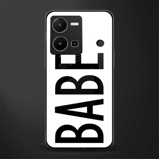 babe back phone cover | glass case for vivo y35 4g