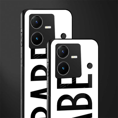 babe back phone cover | glass case for vivo y22