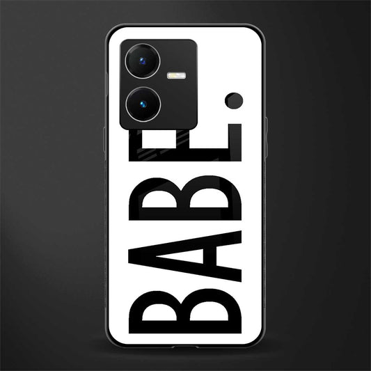 babe back phone cover | glass case for vivo y22