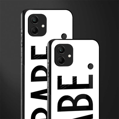 babe back phone cover | glass case for samsung galaxy a04