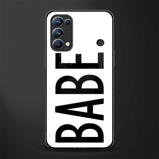 babe back phone cover | glass case for oppo reno 5