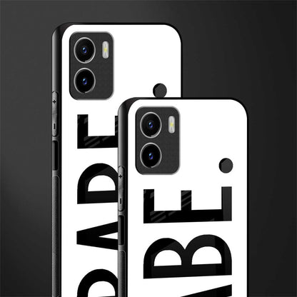 babe back phone cover | glass case for vivo y72