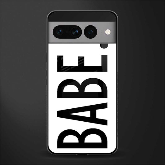 babe back phone cover | glass case for google pixel 7 pro