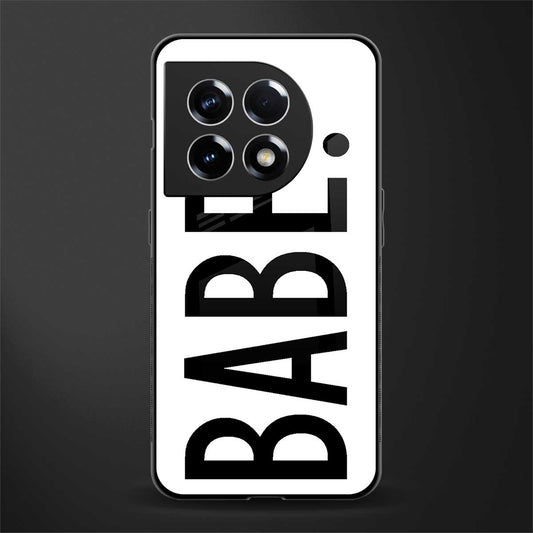 babe back phone cover | glass case for oneplus 11