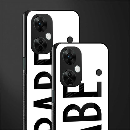 babe back phone cover | glass case for oneplus nord ce 3 lite