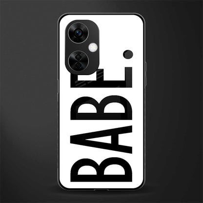 babe back phone cover | glass case for oneplus nord ce 3 lite