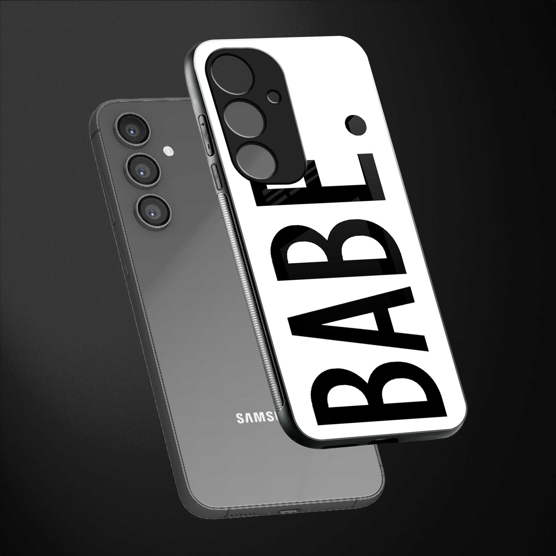 babe back phone cover | glass case for samsung galaxy s23 fe 5g