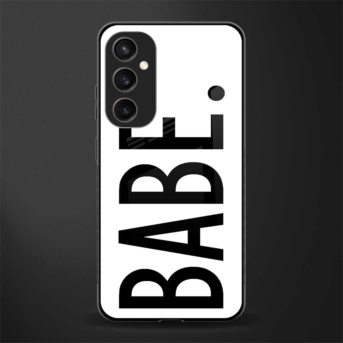 babe back phone cover | glass case for samsung galaxy s23 fe 5g