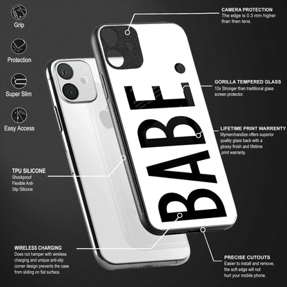 babe back phone cover | glass case for vivo v25-5g