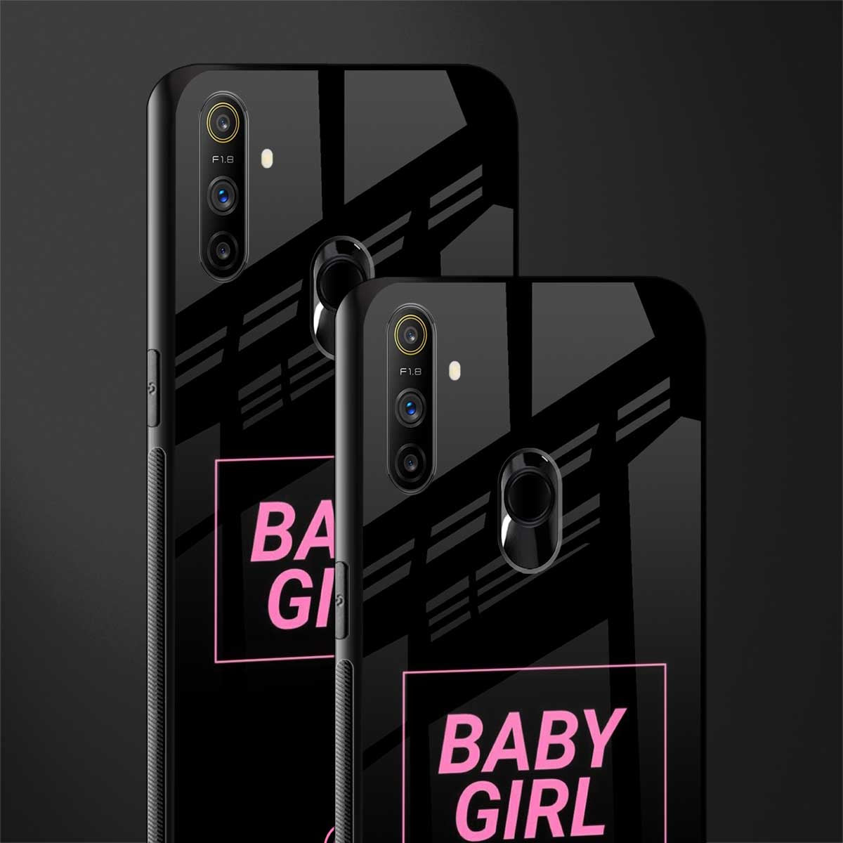 baby girl glass case for realme narzo 10a image-2