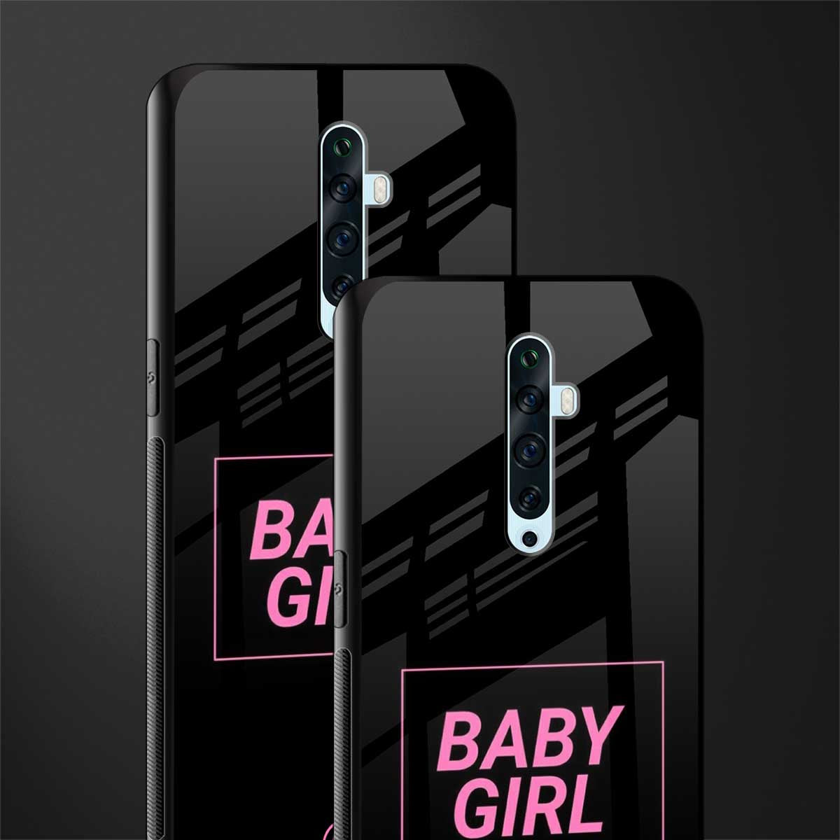 baby girl glass case for oppo reno 2f image-2