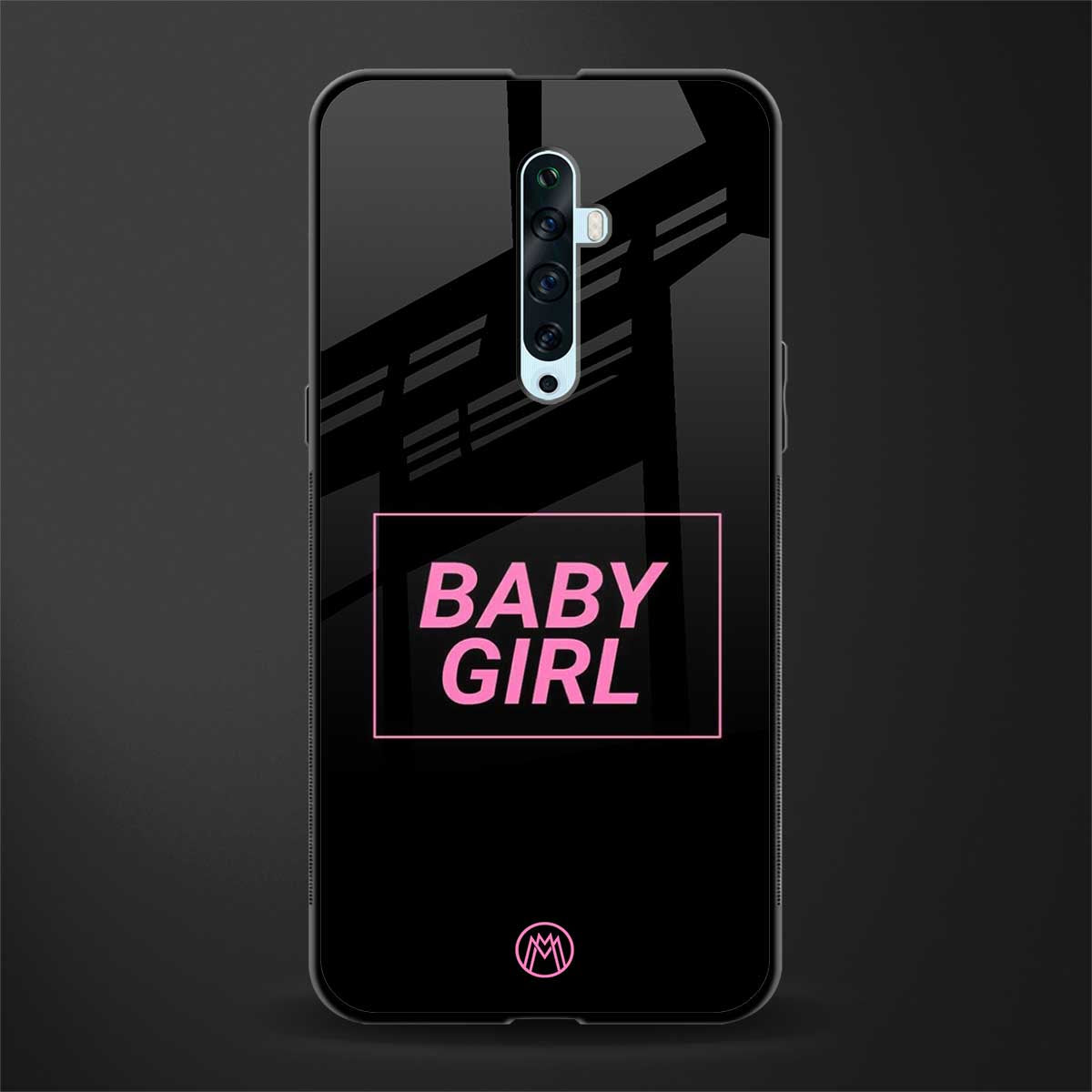 baby girl glass case for oppo reno 2f image