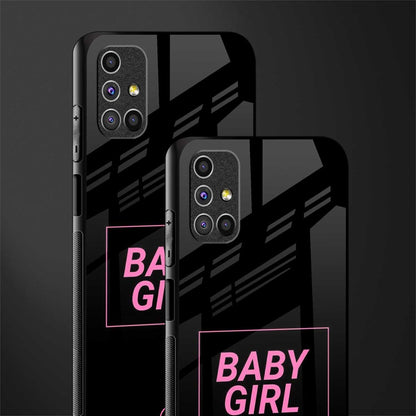 baby girl glass case for samsung galaxy m31s image-2